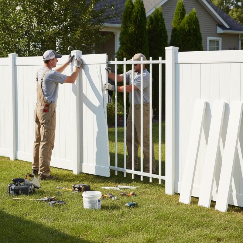 Leaning Fence Repair