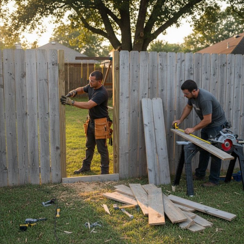 Local Fence Rail Repair pros at work